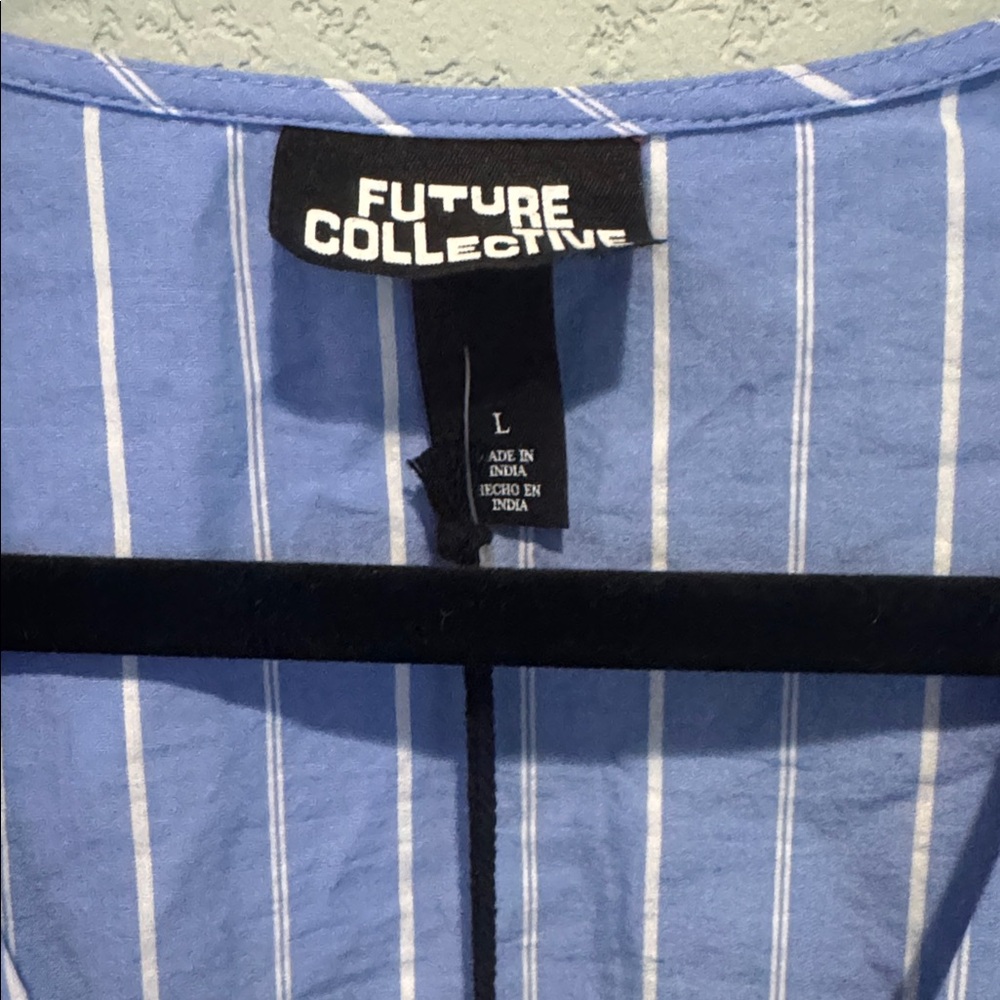 FUTURE COLLECTION Light Blue Oversized Balloon Sl… - image 5